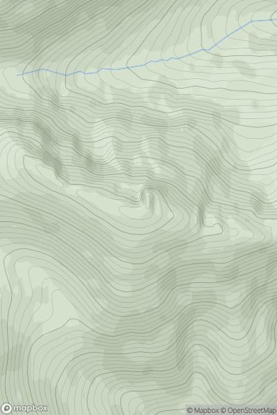 Thumbnail image for Meall Dubh [Loch Arkaig to Glen Moriston] [NN229931] showing contour plot for surrounding peak